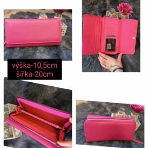 Růžová peněženka