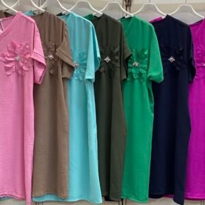 Tmavě modré šaty  květ