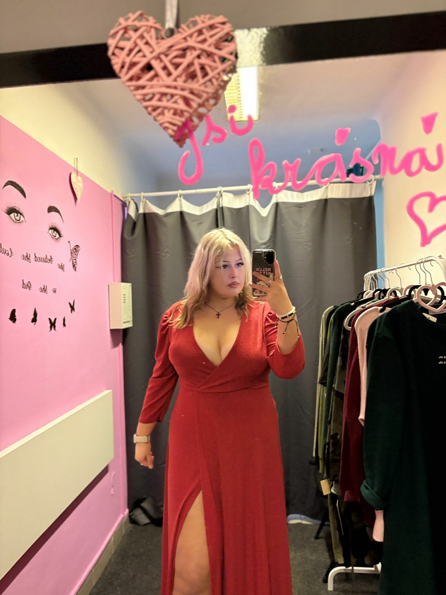 ✨ Dámské dlouhé společenské šaty – SKLADEM ČERVENÉ ✨ - Obrázek 2