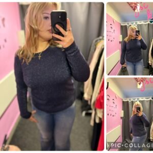 Tmavě modrý svetřík