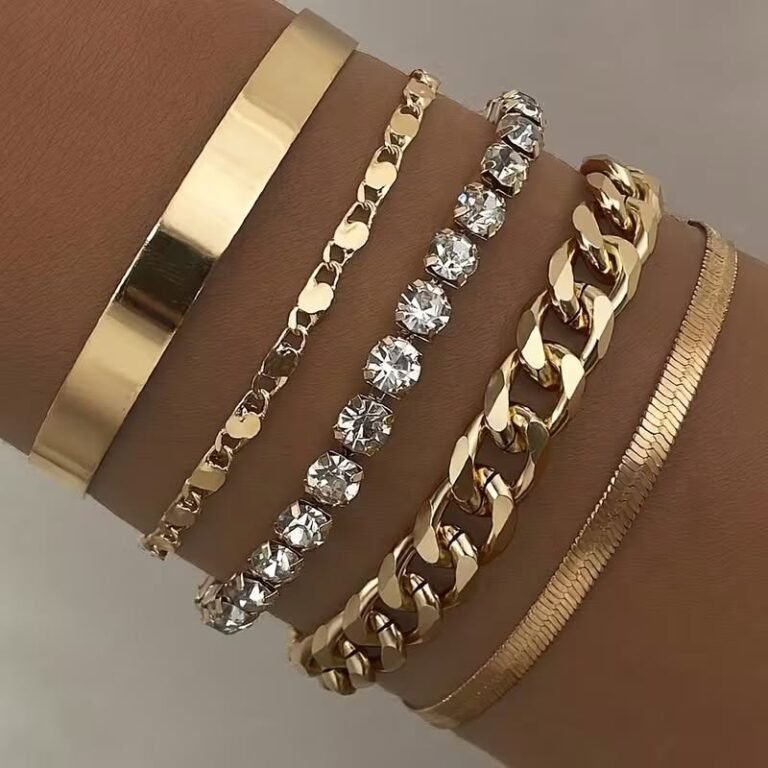 ✨ Set 5 elegantních náramků ✨